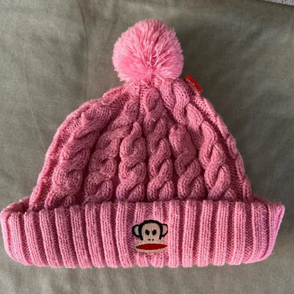 Small Paul Kids Girls Knit Hat -Pink